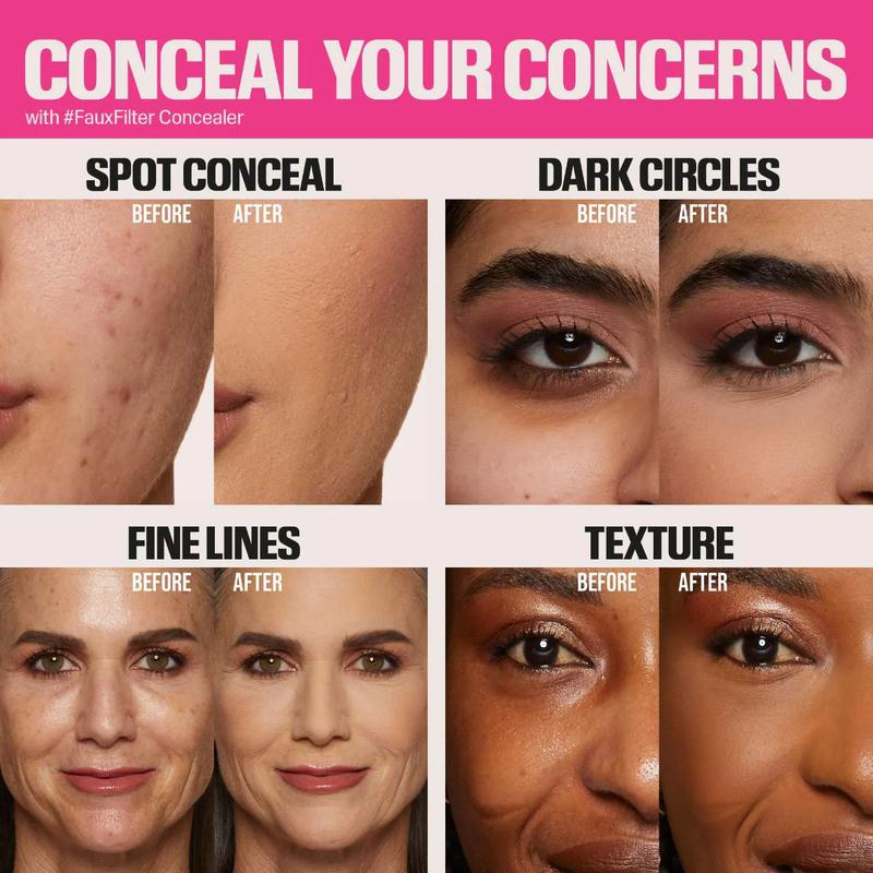 #FauxFilter Matte Buildable Coverage Waterproof Concealer