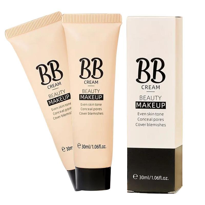 5pcs 30ml Ultimate Coverage Waterproof BB Cream - Long-Lasting, Oil-Control, Pore-Hiding Foundation Makeup for Flawless, Even-Toned Skin with Natural, Ivory, and Tan Shades