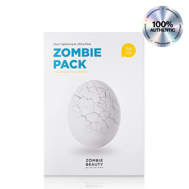 SKIN1004 Zombie Beauty Zombie Pack & Activator Kit - Official Product Korean Face Masks Skincare - Pore Tightening & Lifting Zombie Face Mask (8 EA)