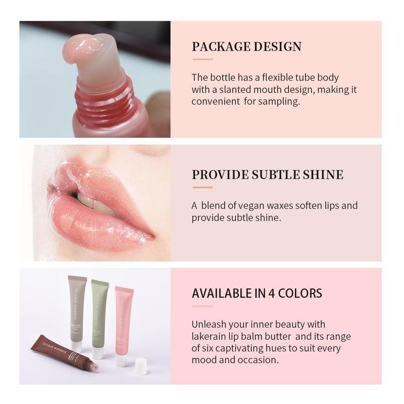 Moisturizing Lip Balm Butter, 2 Counts set Hydrating Lip Care Product for Women & Girls, Plumping Lipstick, Lip Moisturizer