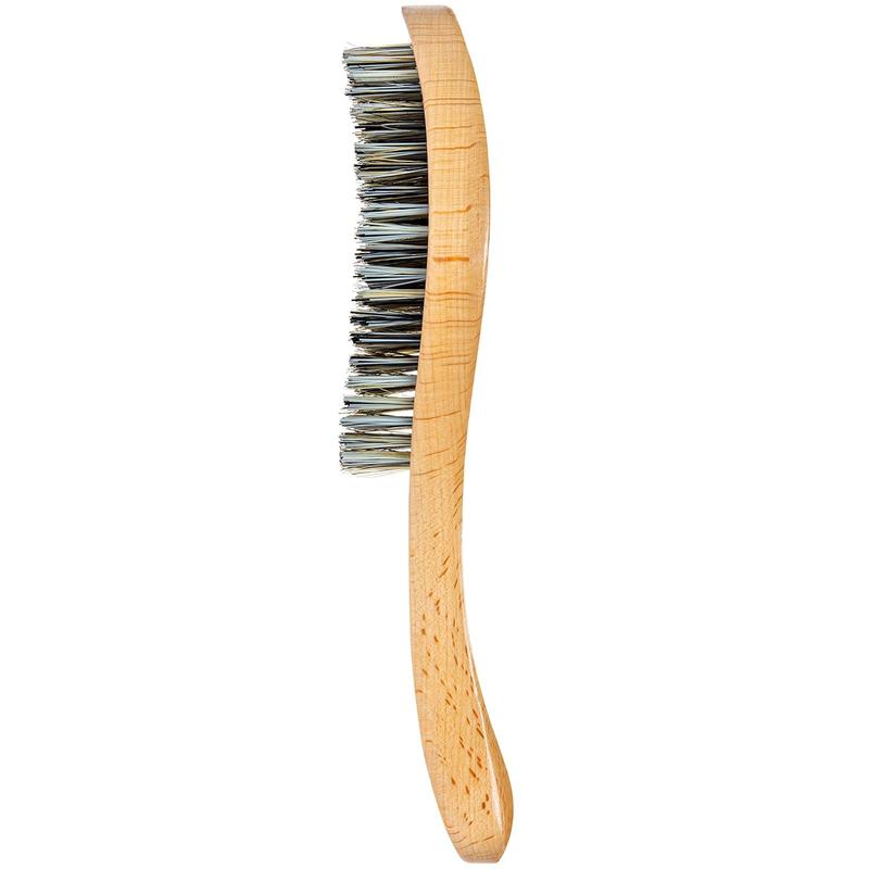 Extra Hard Wave Brush - Curved  & Extra Hard Nylon Bristle Hair Brush for 360 Waves