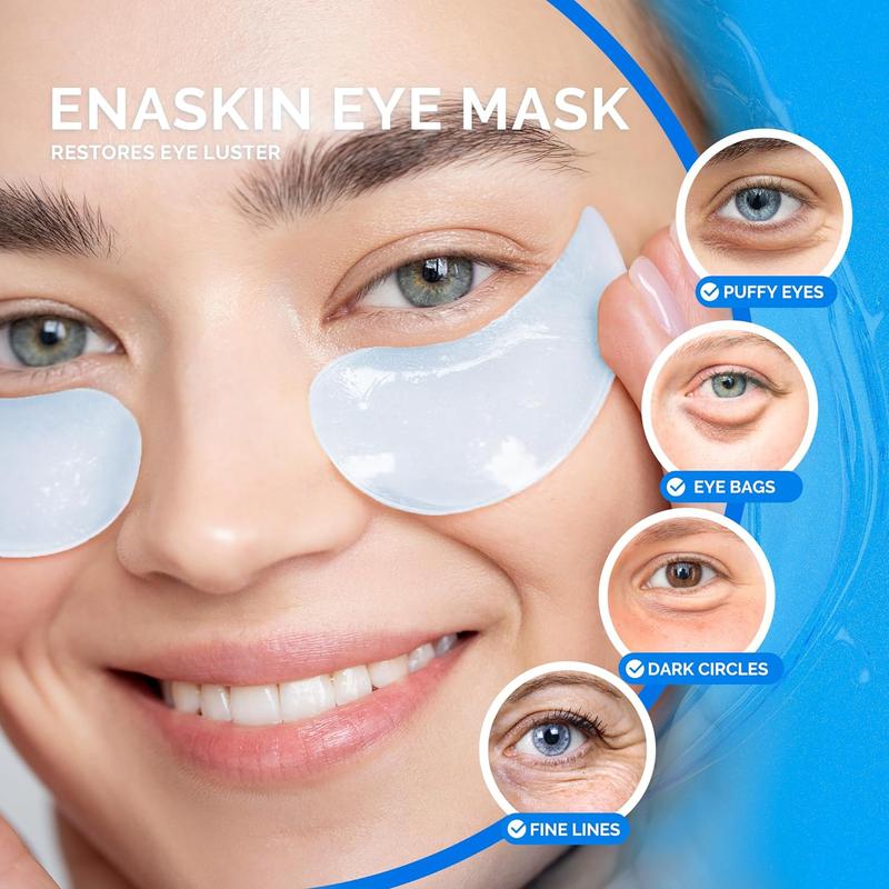 Enaskin Naturals Under Eye Patches for Dark Circles: 30 Pairs Retinol Collagen Eye Gels Mask - Reduce Wrinkles Puffy & Bags - Skin Treatment Pads - Anti Aging Moisturizer For Women Skin Care Comfort