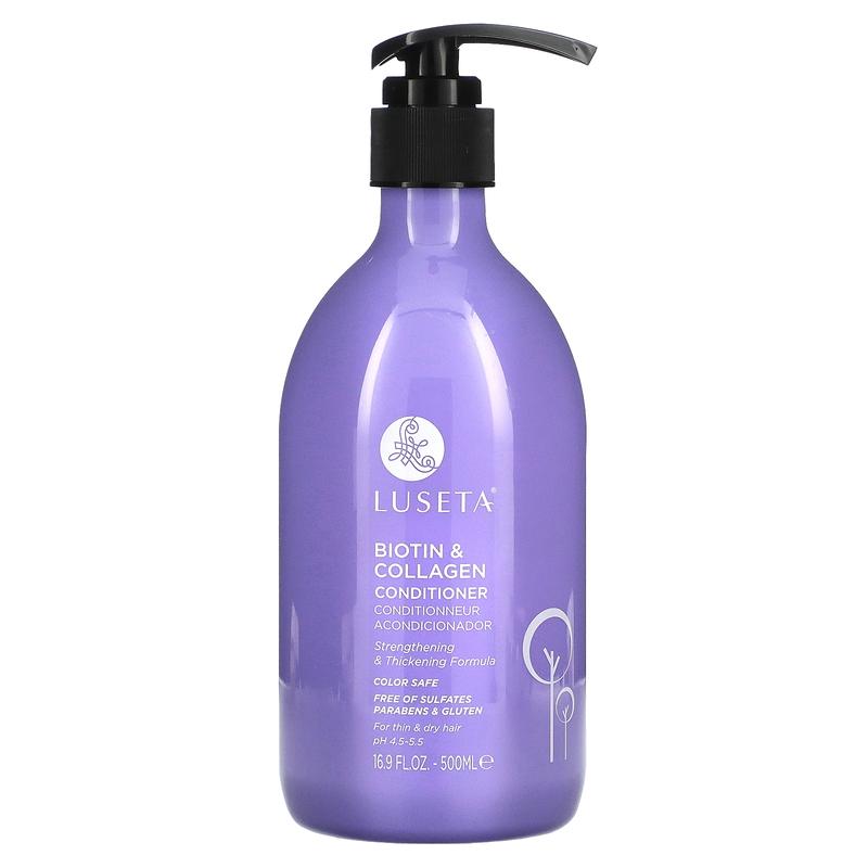 Luseta Beauty Biotin & Collagen Conditioner, For Thin & Dry Hair, 16.9 fl oz (500 ml)