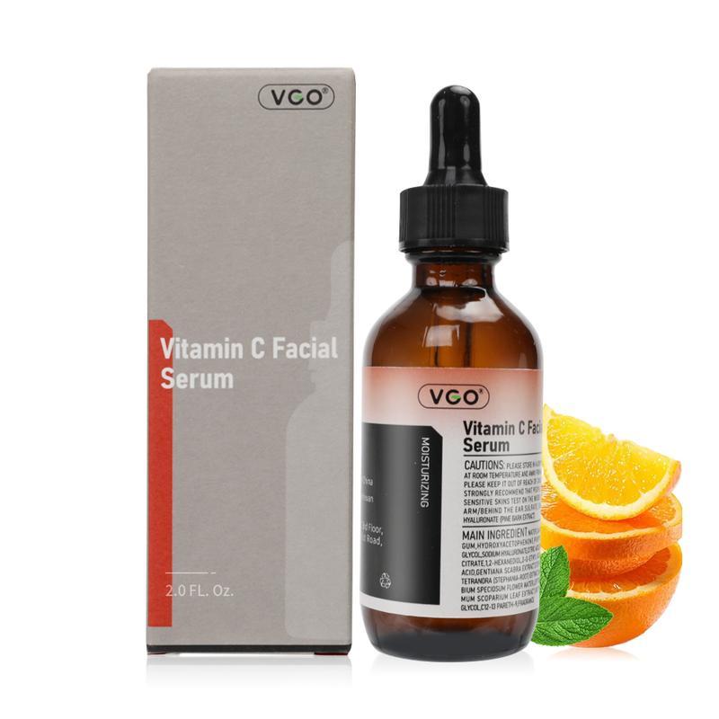 VGO Vitamin C Facial Serum Essence, 30ml   60ml - Gentle Acne Cleanser-B3 for Skin Repair - Comfort Skincare Cleansing