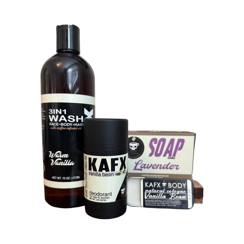 The KAFX Body Total Body Care Warm Vanilla Bundle