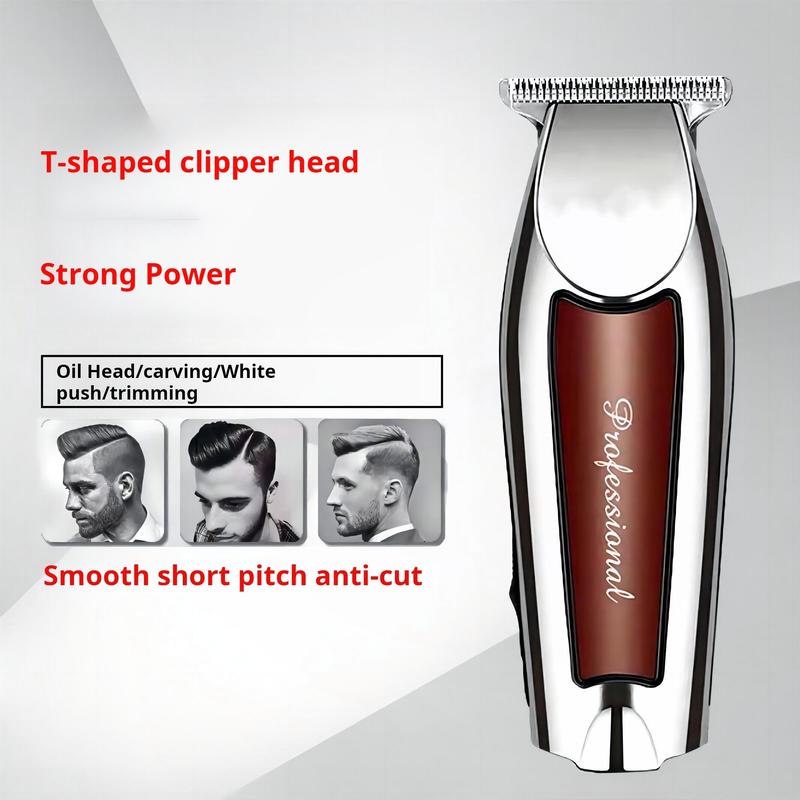 Rechargeable Barber Clippers Set, 1 Set Wireless Hair Trimmer for Men, Professional Body Hair Shaving Tool for Home Salon Use