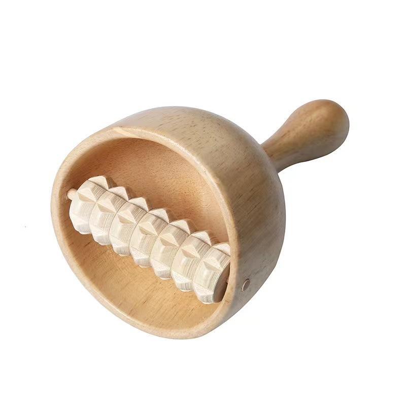 Wooden Massage Ball, 1 Count Multifunctional Cup-shaped Manual Massage Tool, Back Massage Tool, Body Care Tool for Home & Spa