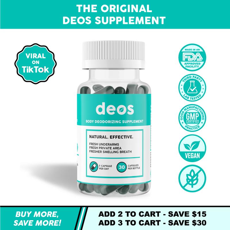 Full Body Deodorant Supplement | DEOS Internal Deodorant Full Body