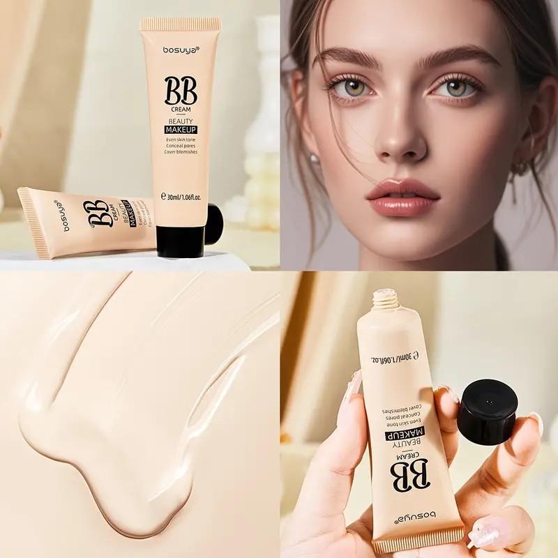 5pcs 30ml Ultimate Coverage Waterproof BB Cream - Long-Lasting, Oil-Control, Pore-Hiding Foundation Makeup for Flawless, Even-Toned Skin with Natural, Ivory, and Tan Shades