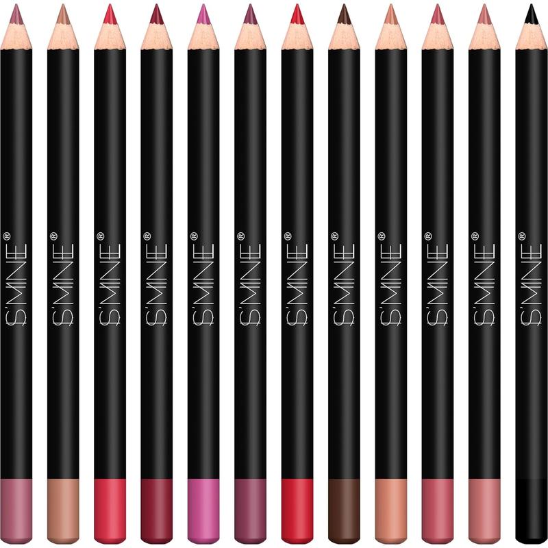 IS'MINE  Lip Liner Set - 12 Assorted Colors High Pigmented Natural Lip  Soft Pencils Longwear Smooth Ultra Fine (Color Set -1)