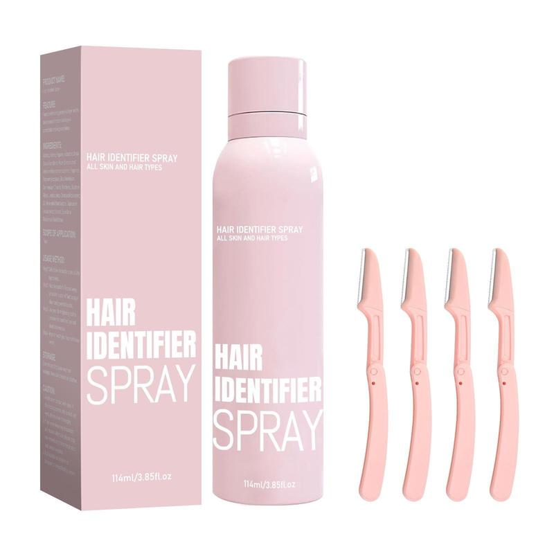 Facial Hair Removal Spray Set, Professional Facial Hair Removal Spray, Deeply Remove Fine Hairs, Instantly Present a Smooth and Clean Face