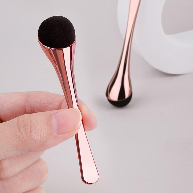 Makeup Sponge with Handle, Professional Soft Makeup Sponge Stick, Makeup Tool for Face & Eye, Portable Travel Makeup Tool