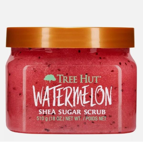 Tree Hut Watermelon Shea Sugar Body Scrub for Exfoliating and Hydrating, 18 oz