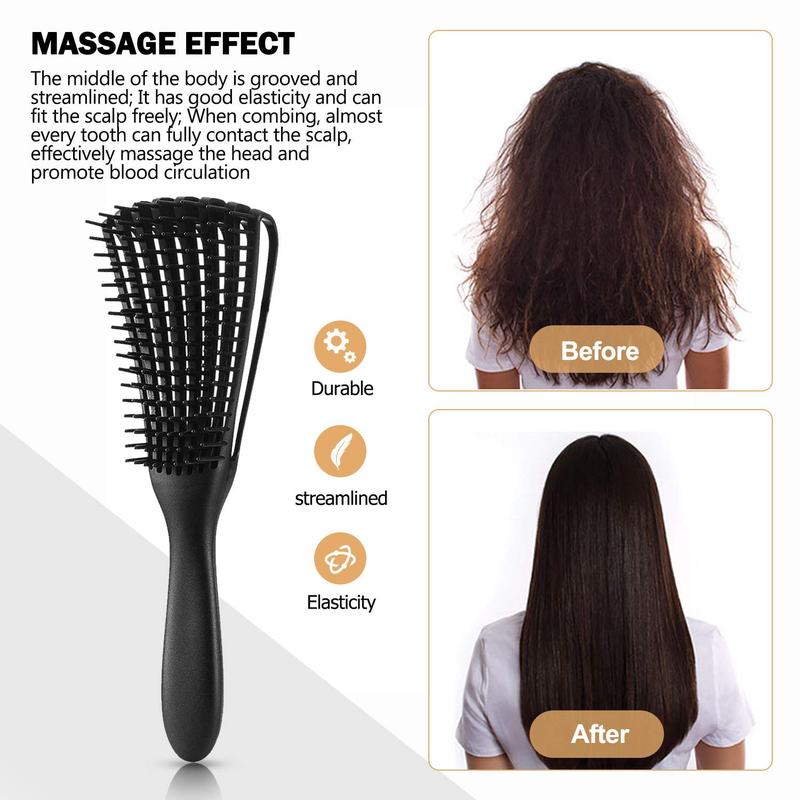 Hair Brush Set, Hair Brushes for Women Men Kids Curly Hair, Detangling Brush for Natural 3 4abc Hair with Detangler Brush Hair Spray Bottle 9 Row Brush Wide Tooth comb