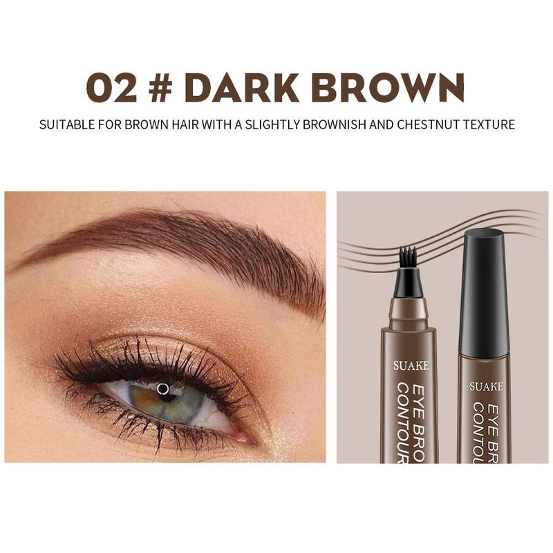 SUAKE  Four Pronged Eyebrow Pencil, Long-lasting and Natural, Not Easy To Remove Makeup, Fall Gift, Christmas, Christmas Gift