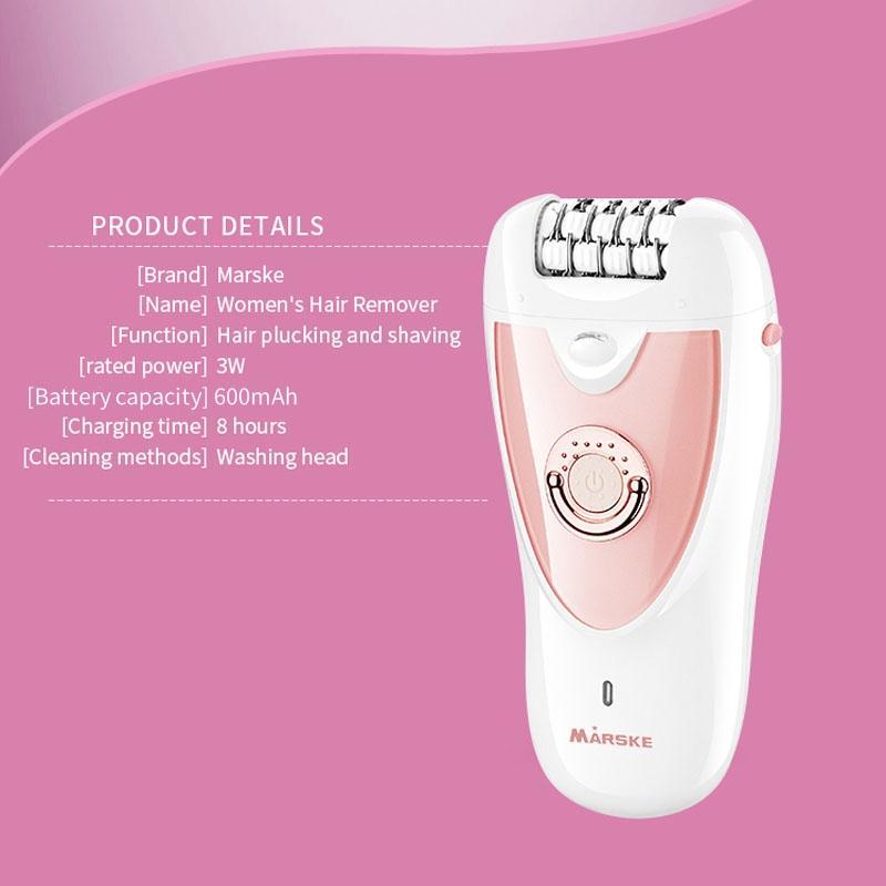 2 in 1 Electric Hair Epilator, Portable Hair Removal Machine for Women, Electric Shaver for Arms, Legs, Underarms, Bikini Line