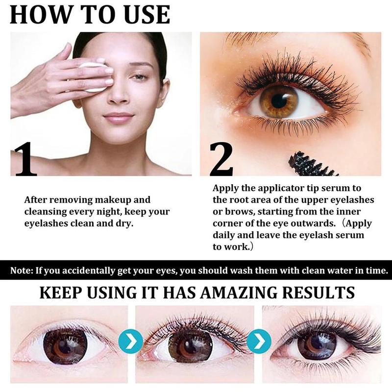 Seven Days Eyelash Fast Growth Serum Longer Thicker Eyebrows Eyelash Lift Thicken Eyelashes Natural Eyelashes Enhancer New