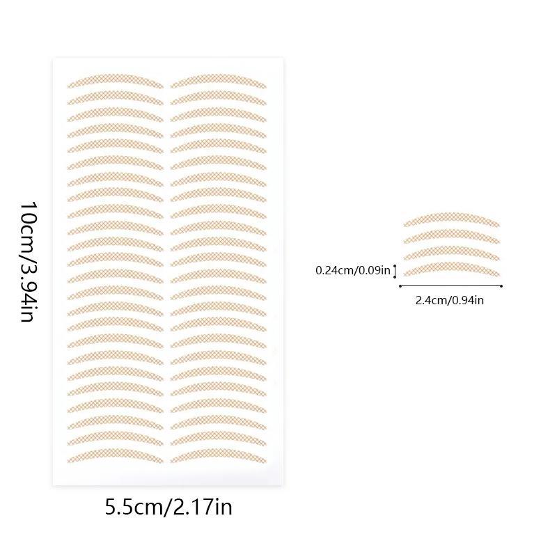 5 Sheets Natural Eyelid Tape, Breathable Eyelid Strip, Waterproof Invisible Eyelid Sticker with Y Shaped Tool