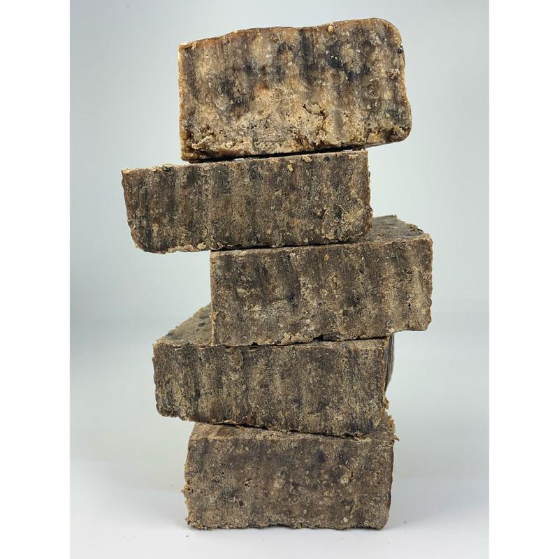 100% AUTHENTIC AFRICAN BLACK SOAP BAR | ALL SKIN TYPES | GENTLE EXFOLIATION | HYPERPIGMENTATION  | ACNE | FRAGRANCE-FREE | BROWNIE BAR SOAP Cleansing