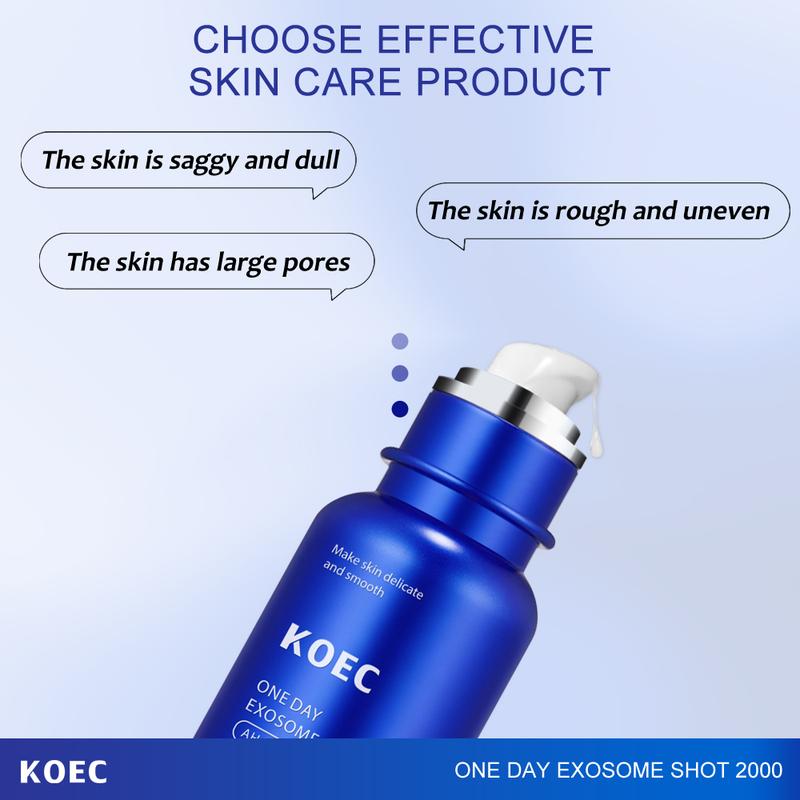 [KOEC Official Shop Exclusive SET] Korean Home Aesthetic Duol Experience Glass Glow Effect with Zero Exosome Spicule Serum +Collagen Niacinamide Jelly Cream Combination hydrating  cream Facial Skincare