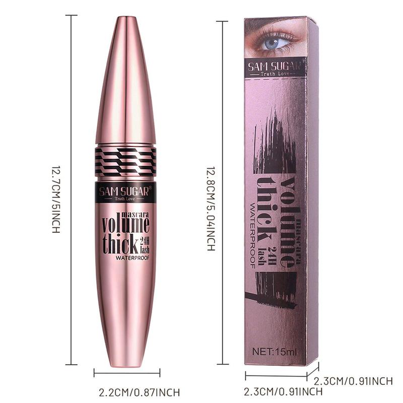 Waterproof Mascara, 4 Counts set Long Lasting Curling Mascara, Eye Lashes Lengthening Volumizing Defining, Professional Eye Makeup Products