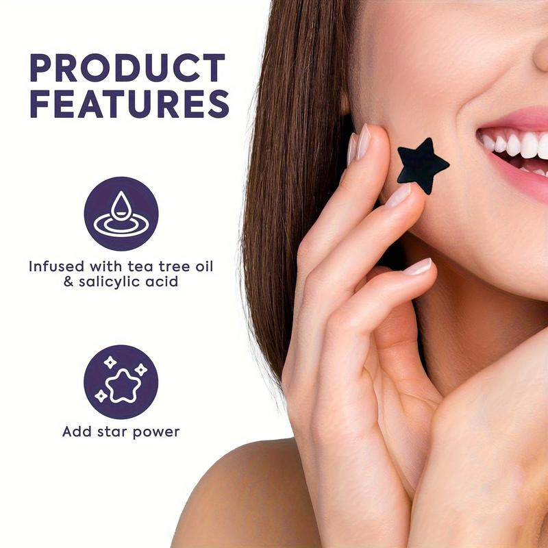 Star Shaped Acne Patch, 600pcs box Hydrocolloid Acne Cover Patch, Face Care Product for Women & Men, Skin Care Product for Party Performance, Christmas Gift