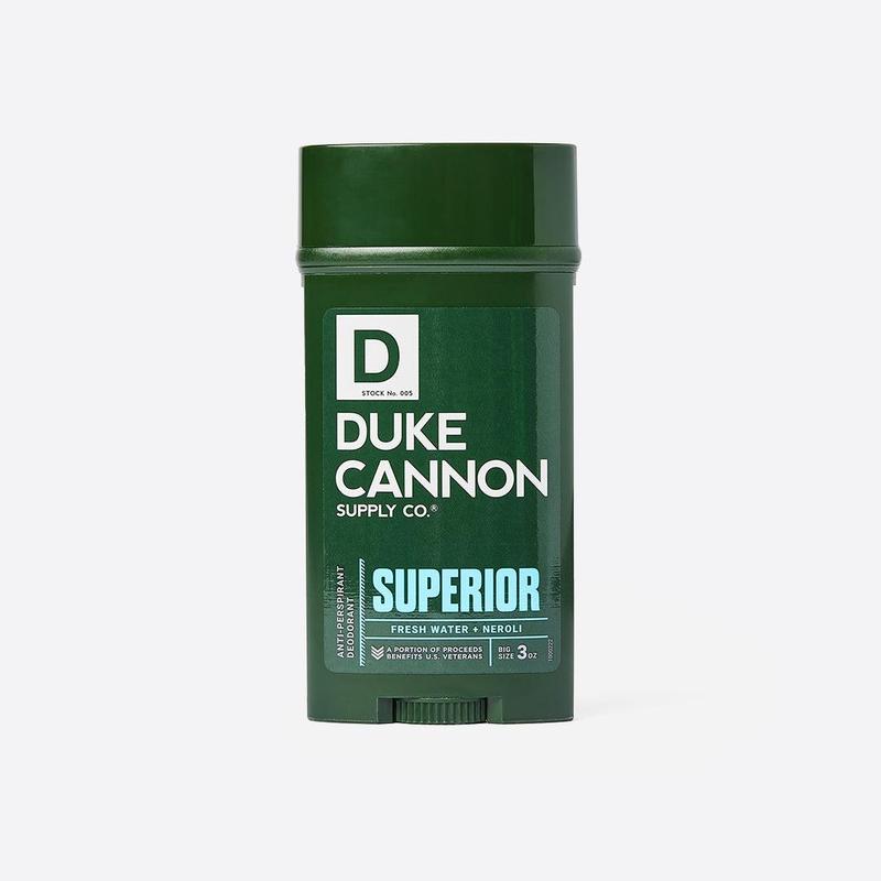 Duke Cannon Supply Co. Anti-Perspirant Deodorant for Men 3 oz. Superior - Unique Masculine Scent, Odor Control & Soothe Skin