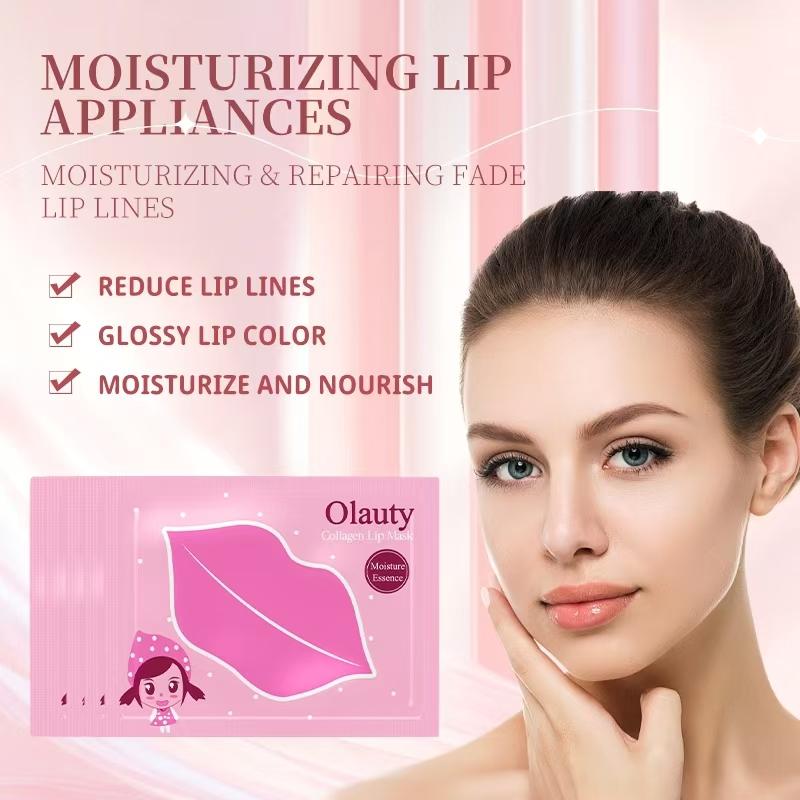 30PCS Crystal Collagen Lip Mask, Sleep Lip Care Pads Mask Overnight Collagen Care for Dry Lips Anti-Wrinkle Anti-Aging Firm Hydrate Lips Patches, Moisture Essence Sleep Gel Treatment Masks