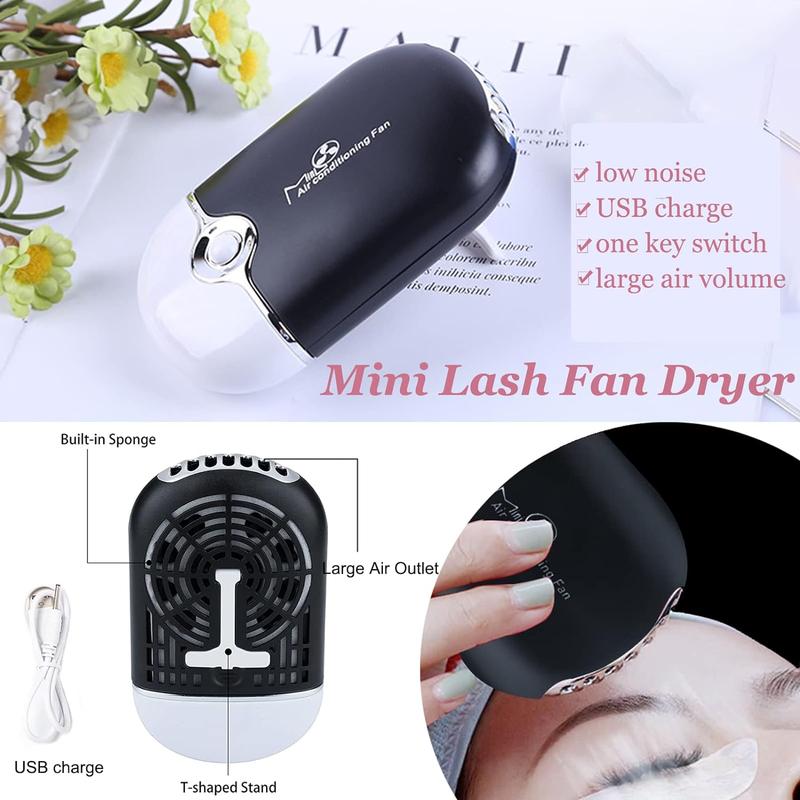 Lash Shampoo for Lash Extensions Eyelash Extension Cleanser with USB Lash Fan,50ml Lash Shampoo,Mascara Brush,Nose Blackhead Facial Cleaning Brush and Wash Bottle for Eye Makeup Remove Blackr