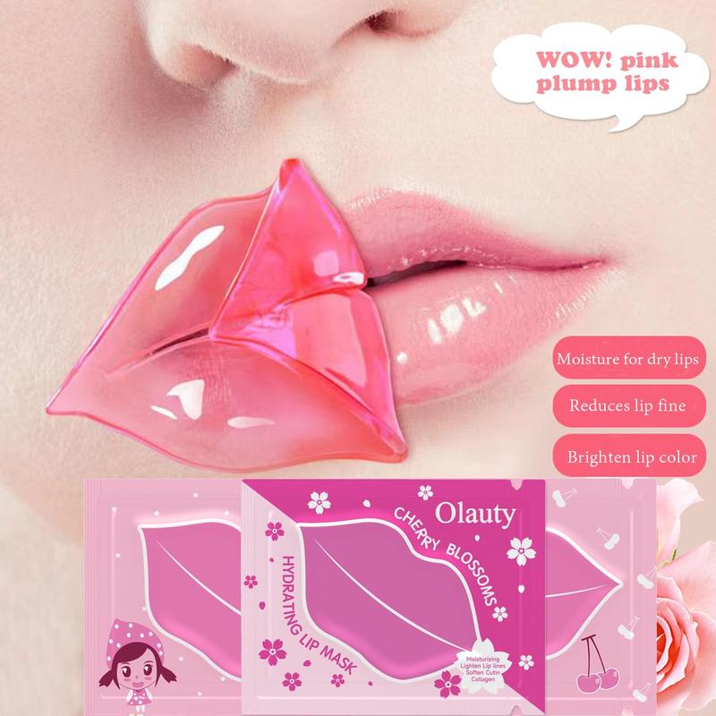 30PCS Crystal Collagen Lip Mask, Sleep Lip Care Pads Mask Overnight Collagen Care for Dry Lips Anti-Wrinkle Anti-Aging Firm Hydrate Lips Patches, Moisture Essence Sleep Gel Treatment Masks