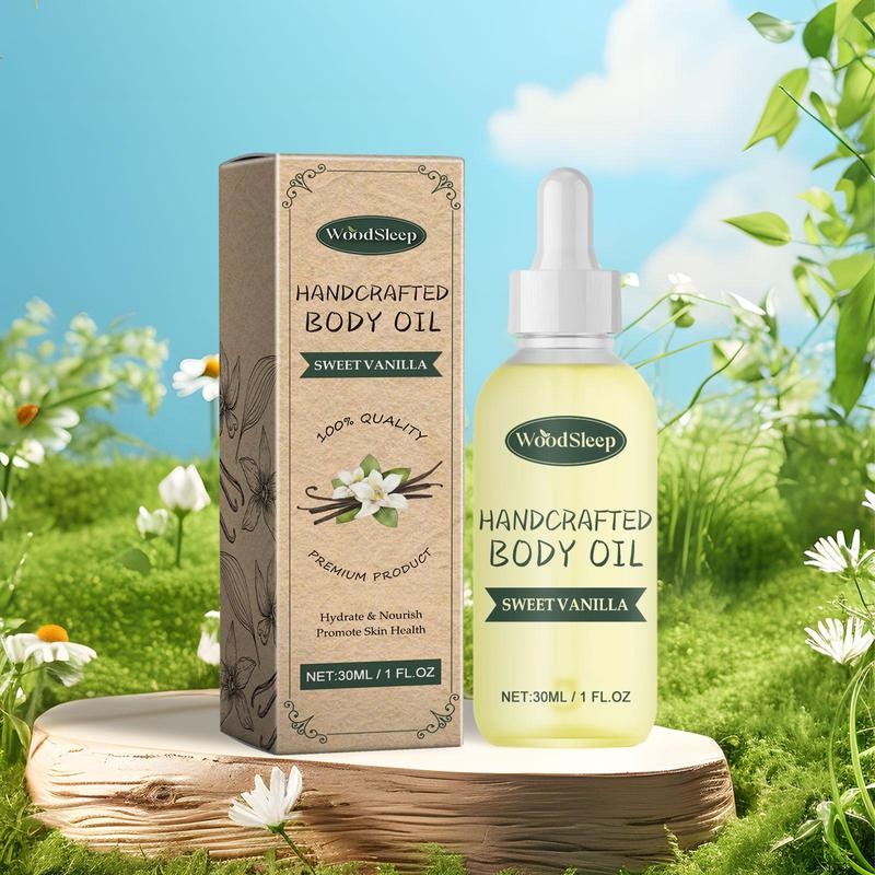 Sweet Vanilla Body Oil, Moisturizing Body Massage Oil, Hydrating Body Care Oil, Body Care Product for Women & Men