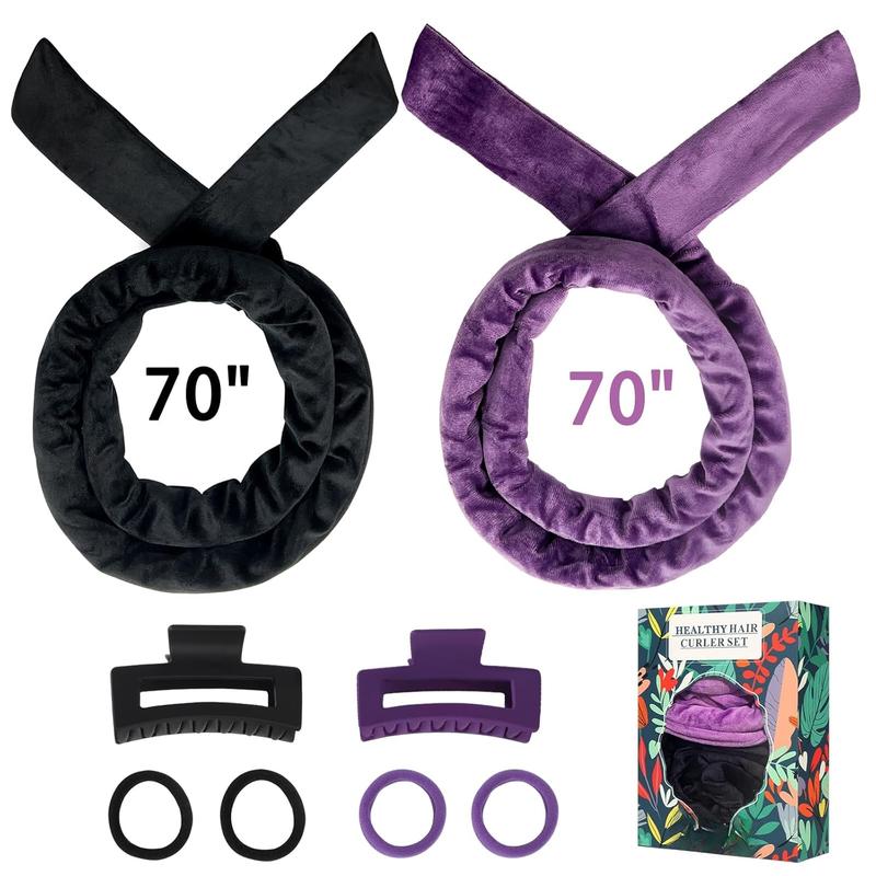 No Heat Hair Curling Headband Set - 70