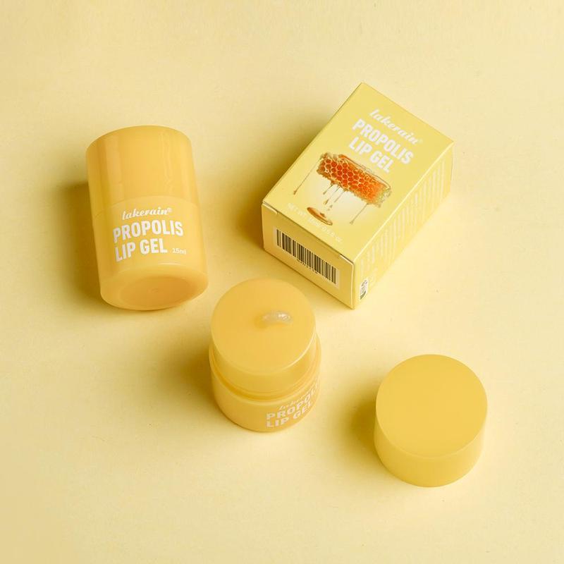 Honey Lip Gel, 3 Counts set Hydrating Overnight Lip Balm Lip Mask, Long-lasting Moisture, Gentle Exfoliation, Lip Care Products for Women and Girls