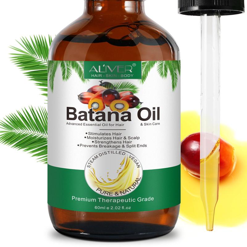 Aliver Batana Oil from Honduras with Vitamin E for Hair & Skin & Eyebrows & Eyelashes - 2.02 fl oz (60ml) Haircare Comfort